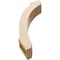 Ekena Millwork 3-inch W x 12-inch D x 16-inch H Lafayette Rough Cedar Woodgrain TimberThane Knee Brace, Primed BRCUR03X12X16LFTRCPR - alternate 6